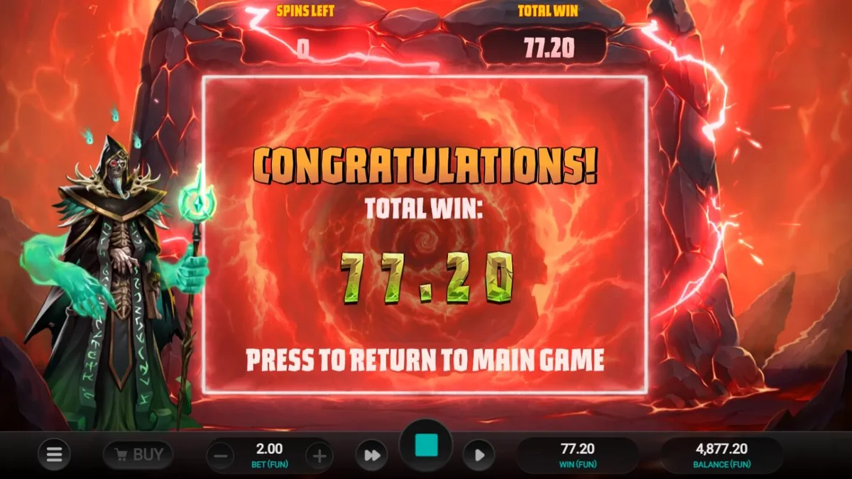 Tampilan visual slot Necromancer’s Gate dengan tema horor gotik